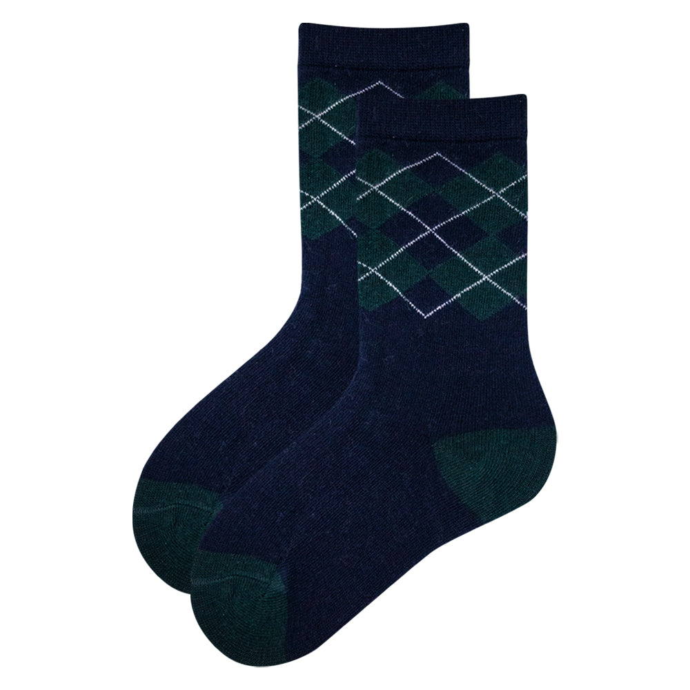 Pack of 2 - Kids’ Argyle Crew Socks