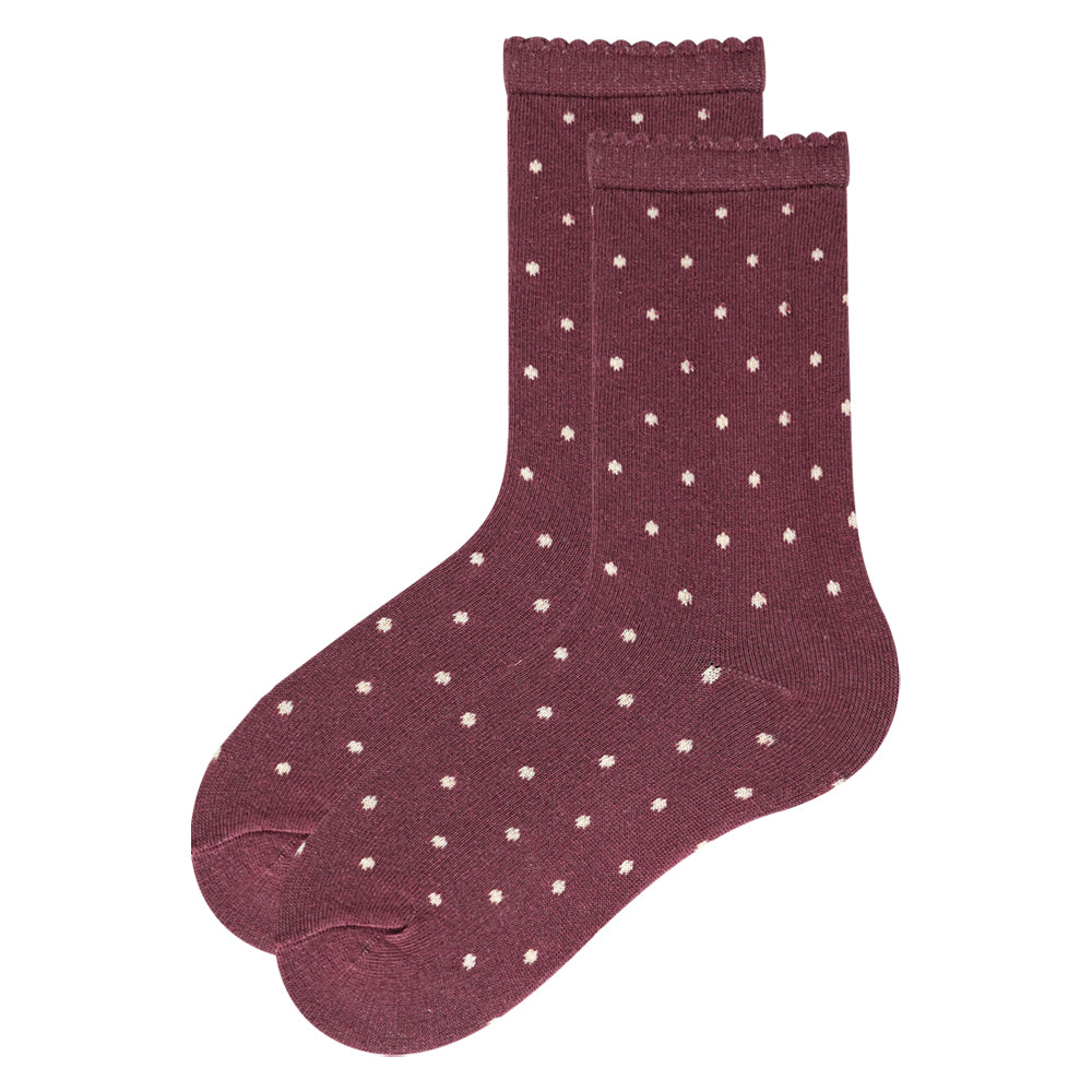 Girls Polka Dot Crew Socks