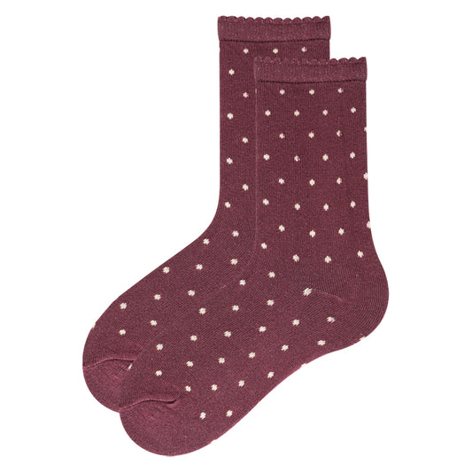 Girls Polka Dot Crew Socks
