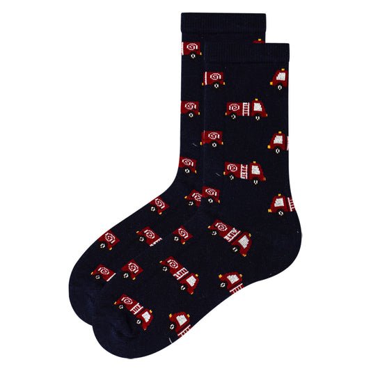 Boys Fire Brigade Print Crew Socks