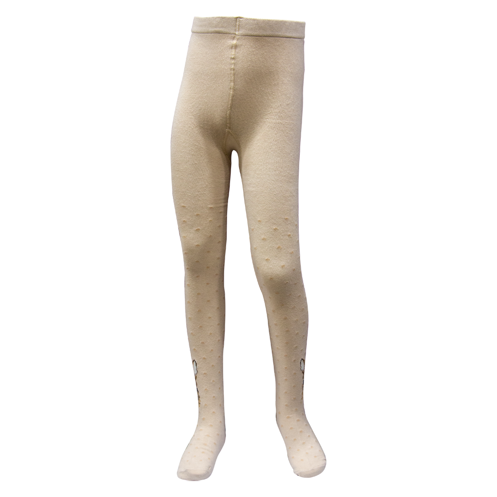 Chic Polka Dot Bunny Tights for Girls (OT)