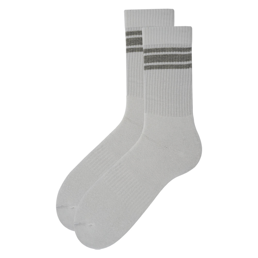 Retro Striped Crew Terry Socks