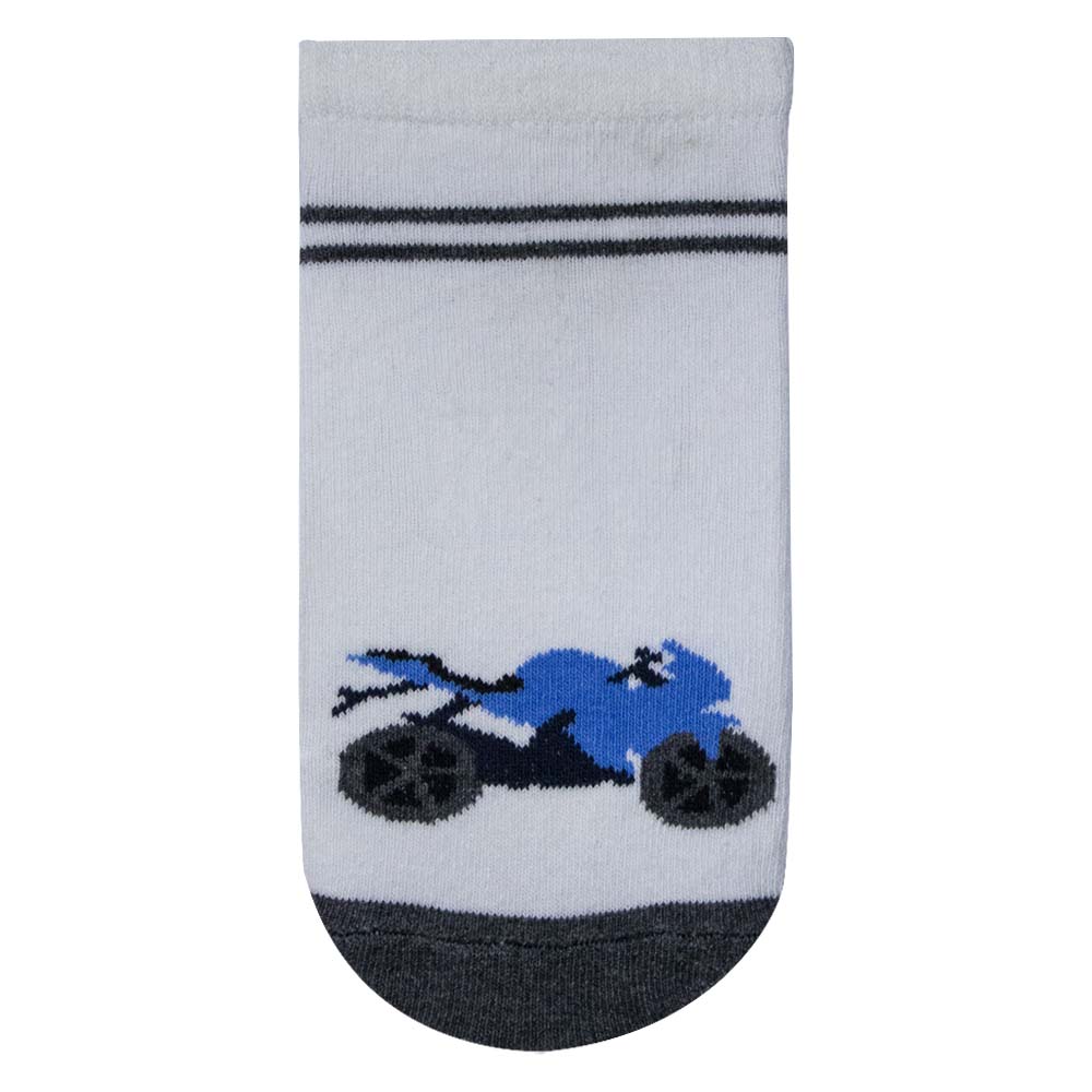 Bike Print Boys Ankle Socks