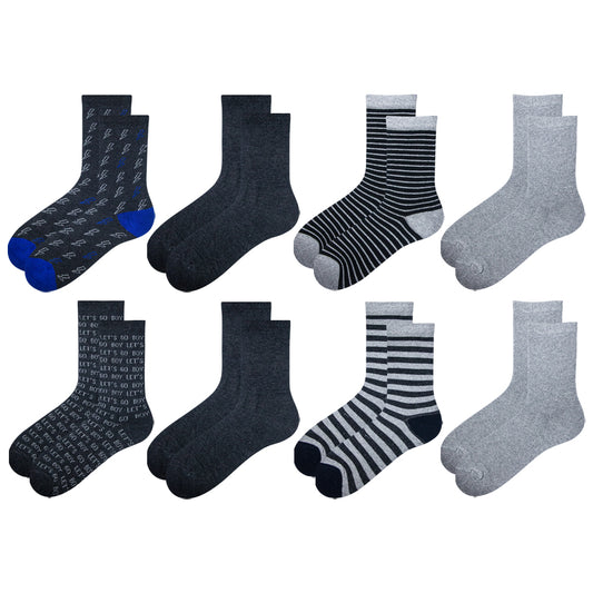 Pack of 2 & 8 - Boys Crew Socks