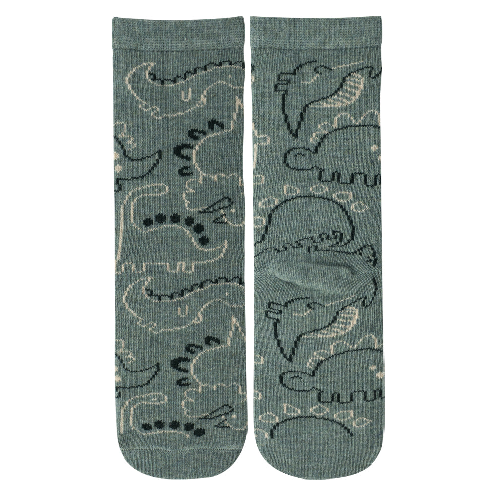 Premium Dinosaur Print Boy Crew Socks