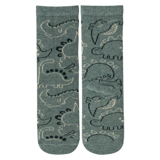 Premium Dinosaur Print Boy Crew Socks