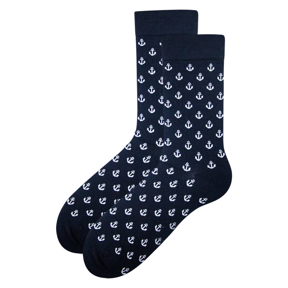 Pack of 2 & 4 - Ancre Print Socks for men.