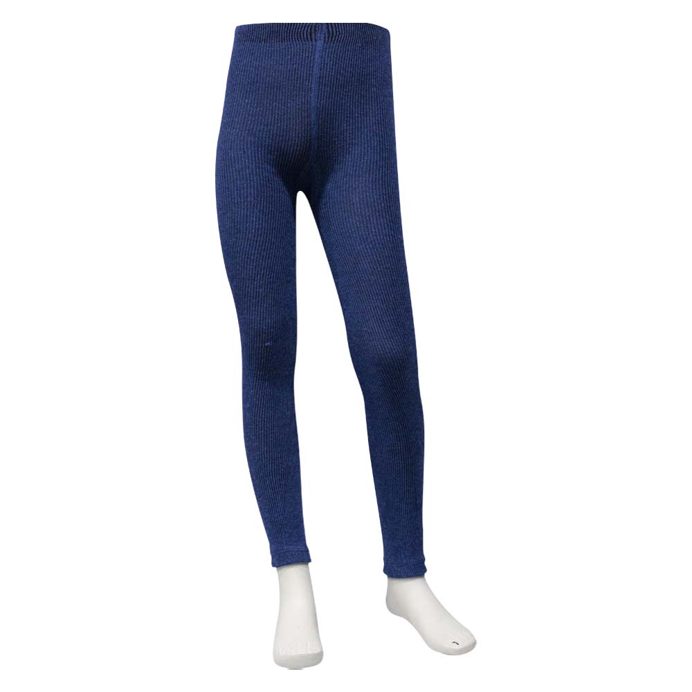Solid Jeans Blue Girl's Leggings And Tights (OT)