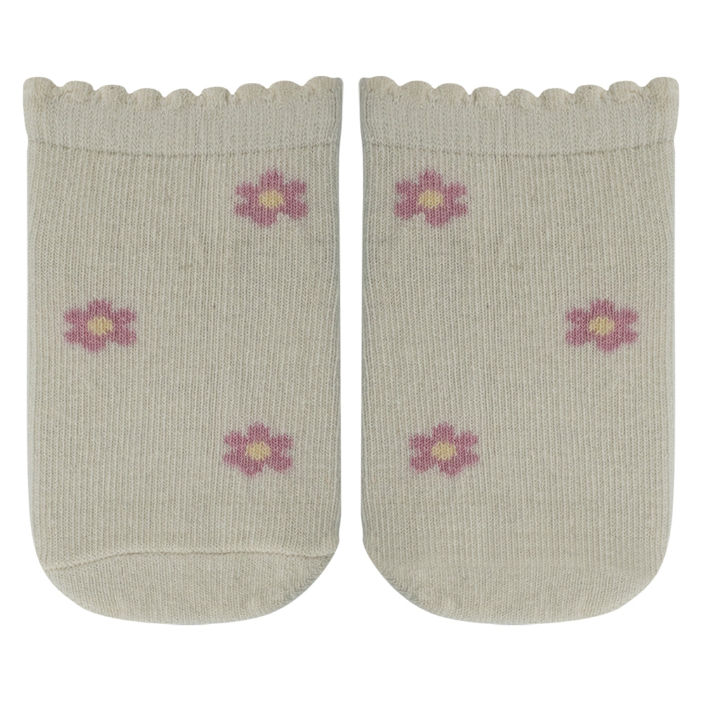 Sweet Floral Print Baby Girl Socks