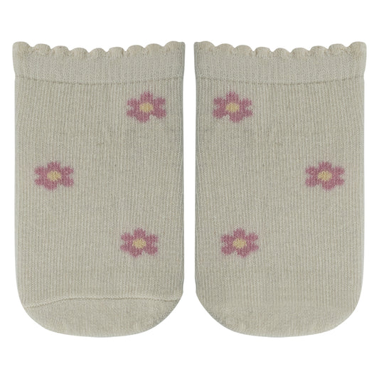 Sweet Floral Print Baby Girl Socks