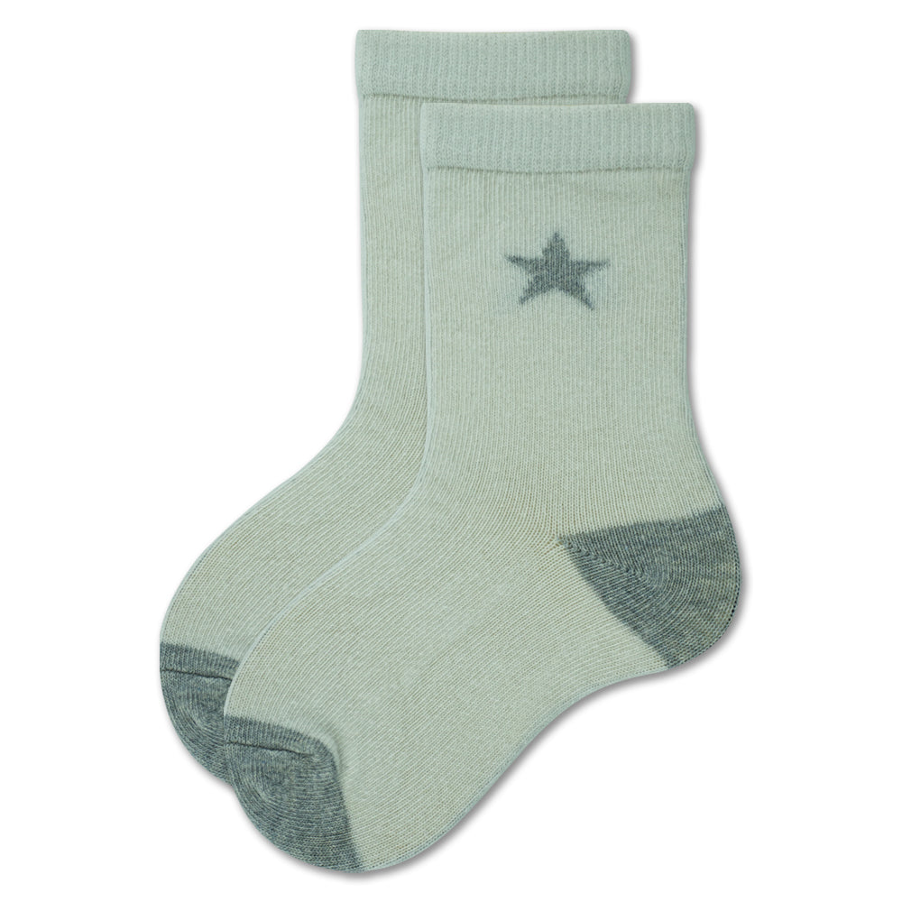Star Print Crew Baby Girls Socks