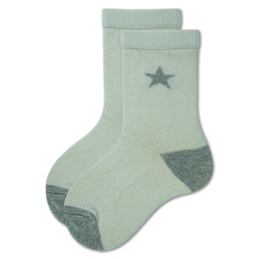 Star Print Crew Baby Girls Socks
