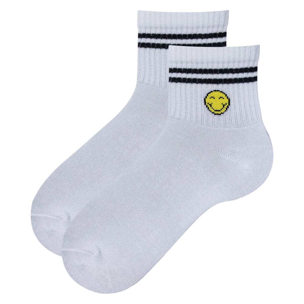 Men Cool Vibe Smiley Ankle Socks
