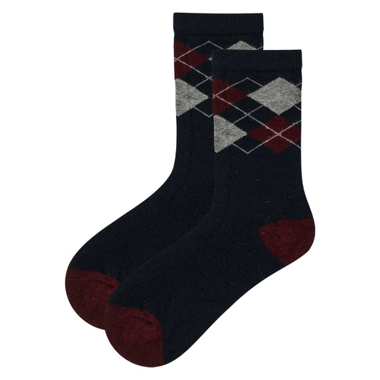 Boy Argyle Crew Socks