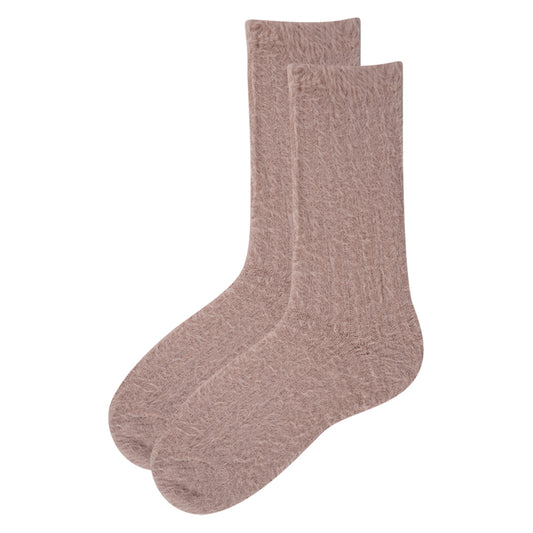 Faux-Mink Fluffy Women Socks