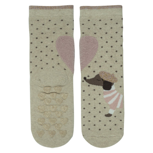 Girls Anti-Slip Cozy Crew Socks