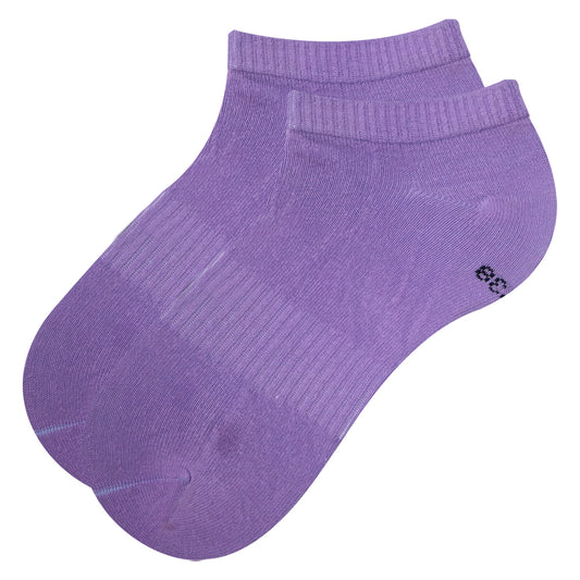 Plain Purple Ankle Socks - Socks For Girl's & Women