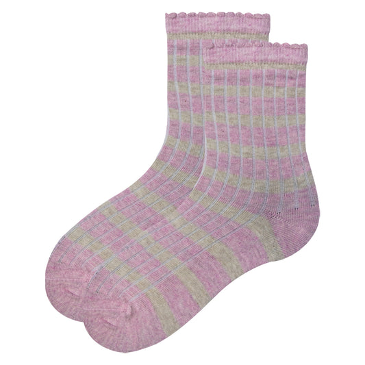 Girl’s Striped Ankle Socks