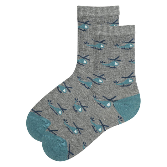 Little Helicopter Crew Boys Socks