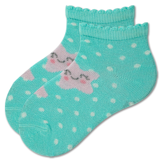 Star Fish Print Baby Ankle Socks
