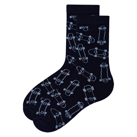 Boy's Multiple Skate Print Crew Socks