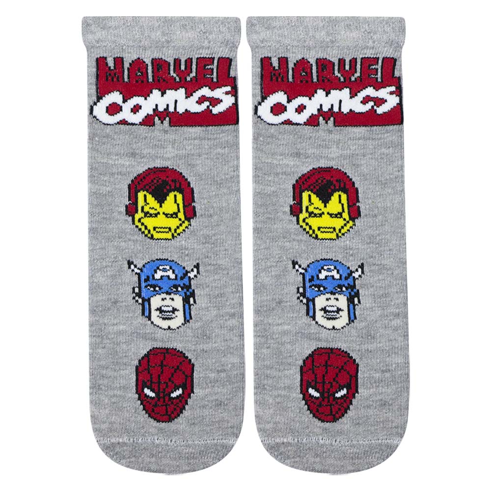 Marvel Comics Print Boys Short Crew Socks