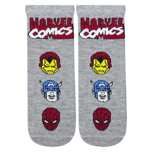 Marvel Comics Print Boys Short Crew Socks