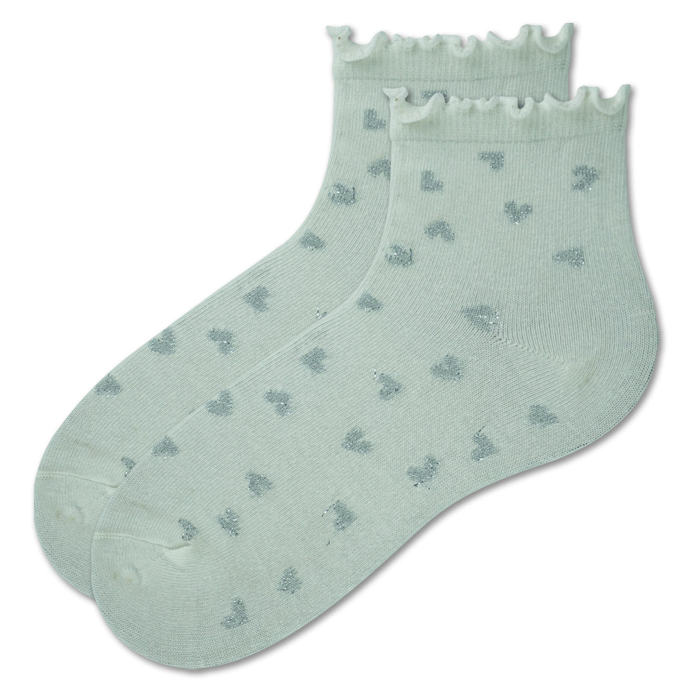Floral Ruffle Girls Ankle Socks