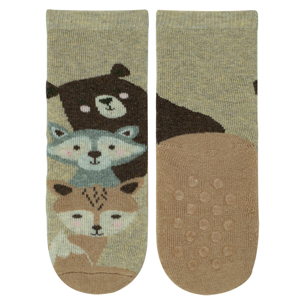Baby Boy Animal Print Grip Socks