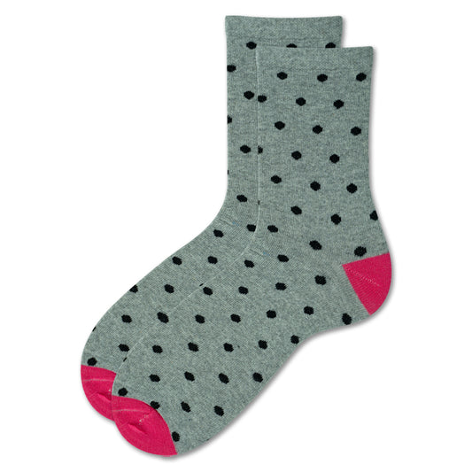 Women Polka Dot Crew Socks