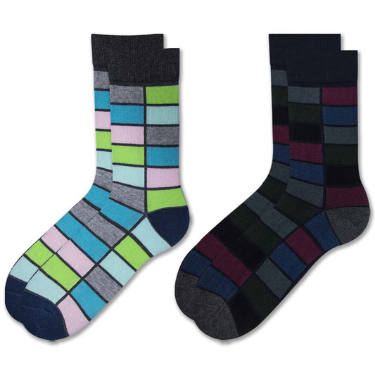 The Statement Grid | Men's Crew Socks