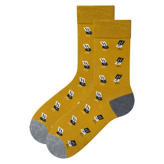 Mustard Novelty Socks for Men
