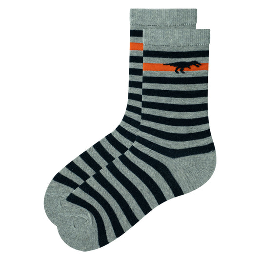 Dino-Stripe Crew Boys Socks