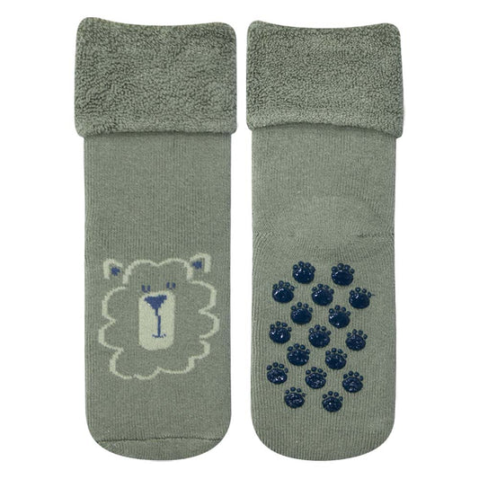 Snuggly Lion Print Anti-Slip Baby Socks