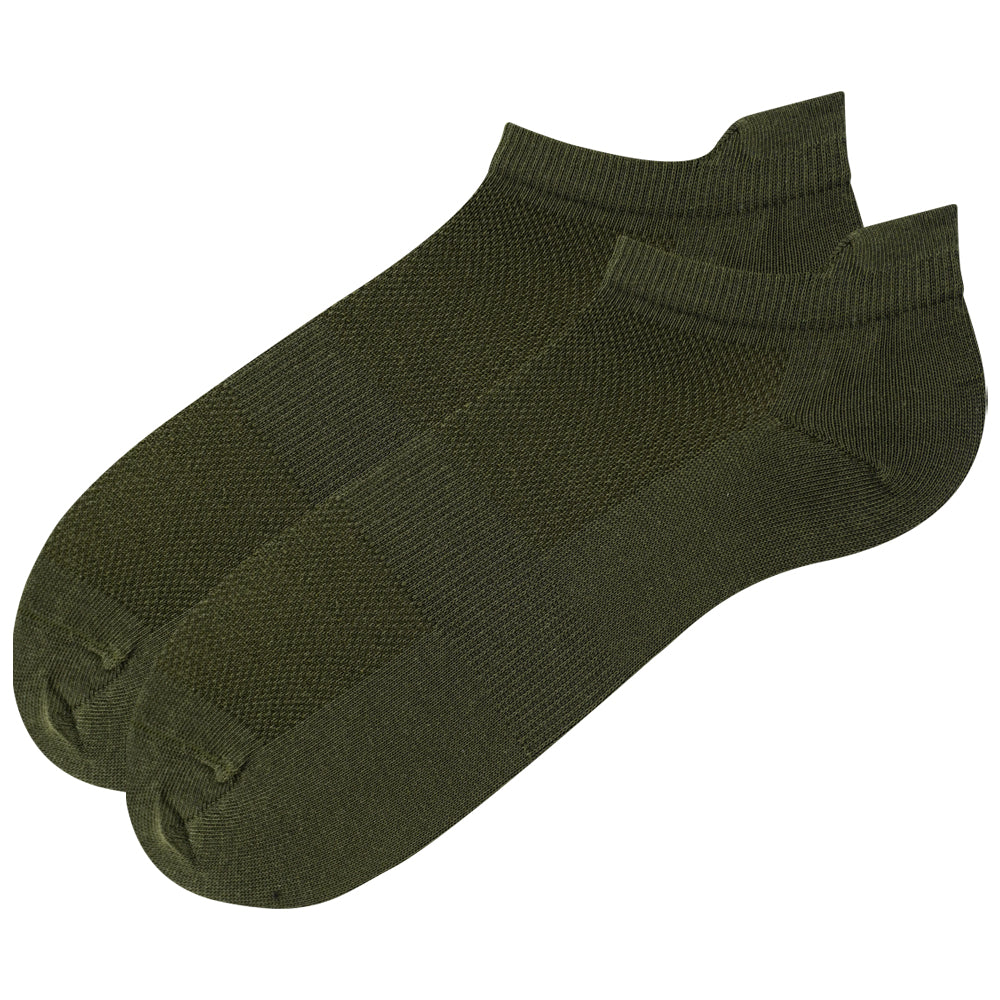 Premium Men Olive Green Ankle Socks