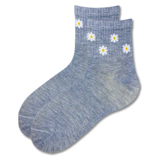 Cozy Core Embroidered Ankle Socks for Women