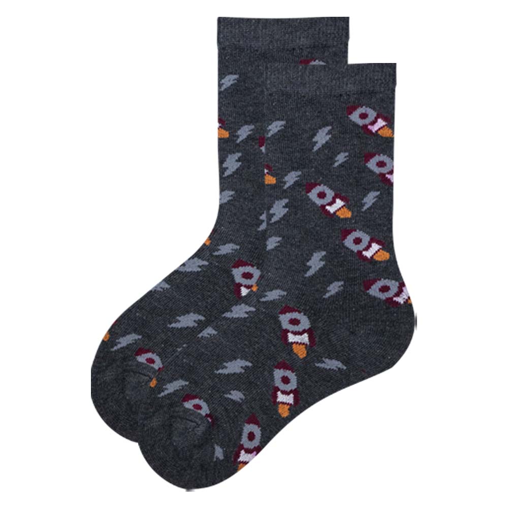 Boys Space Rocket Crew Socks