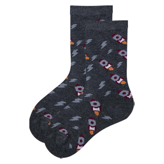Boys Space Rocket Crew Socks