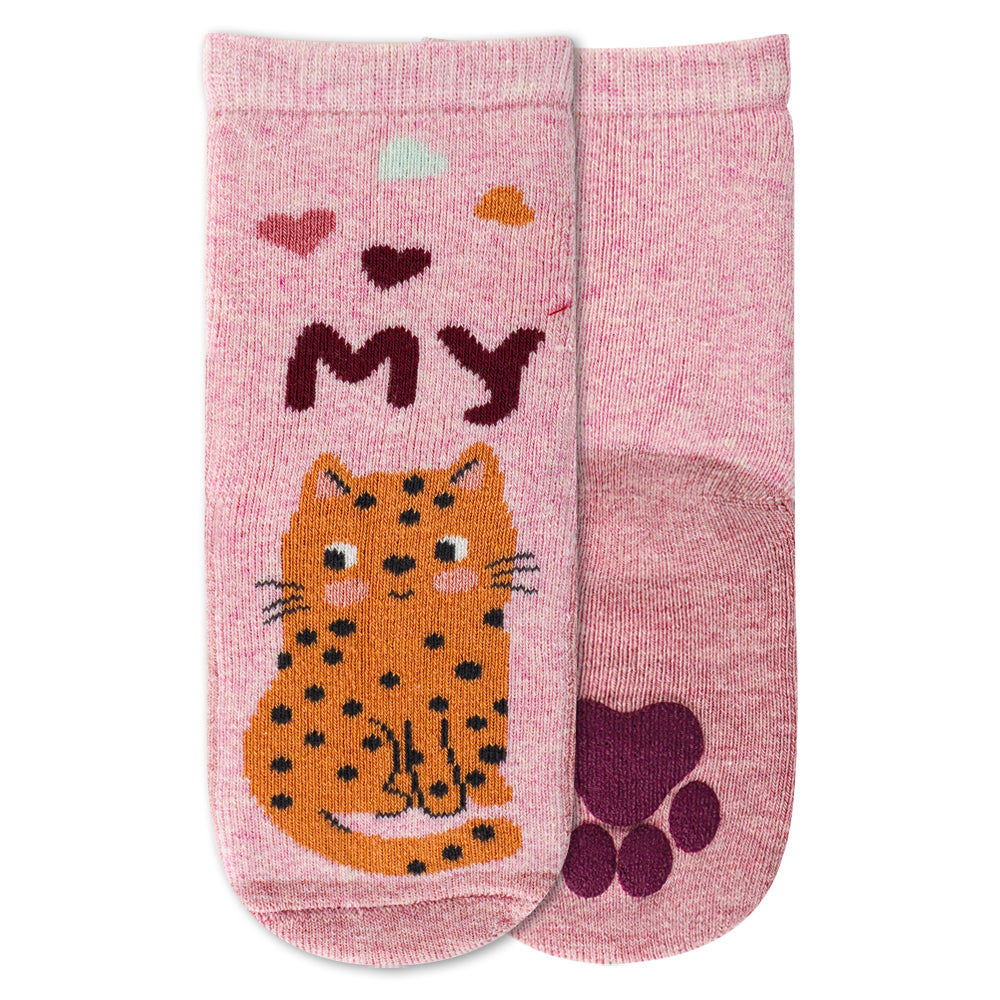 Girls Cat Pattern Anti-slip socks