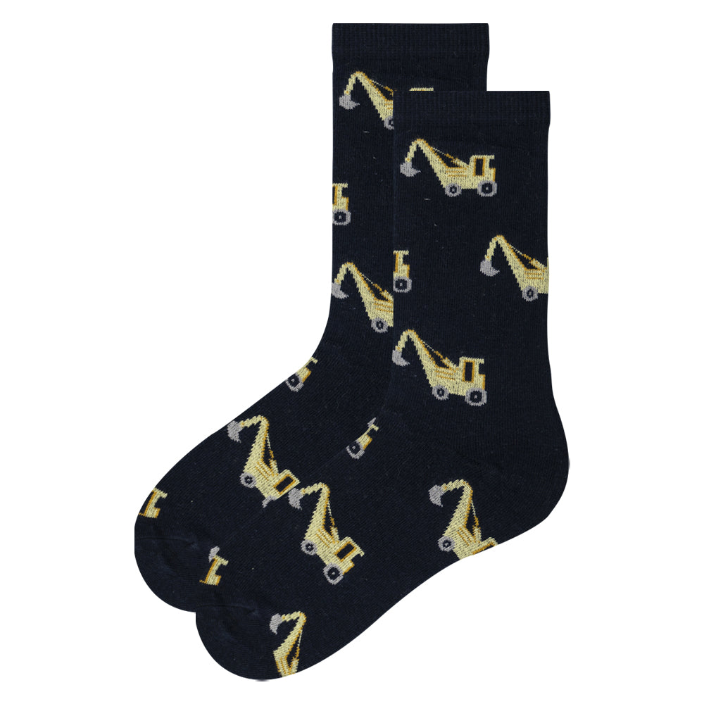 Boys' Crane Print Crew Socks