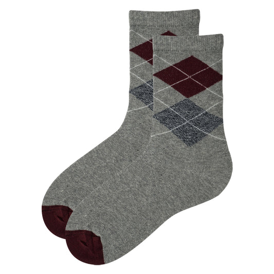 Boys' Classic Argyle Crew Socks