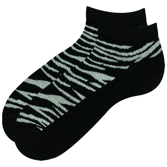 Zebra Print Ankle Socks for Women
