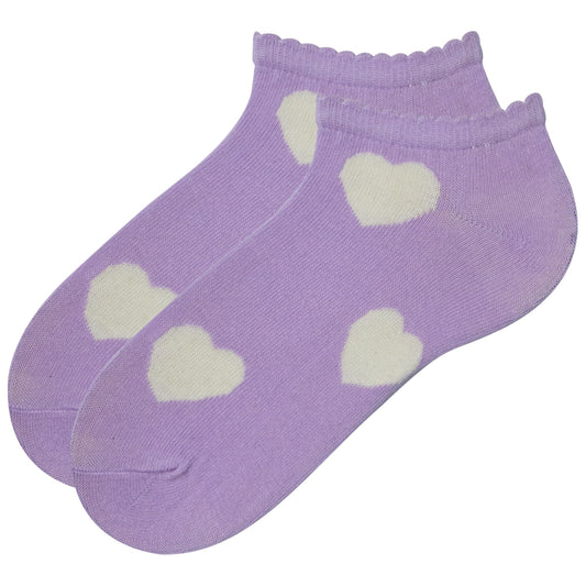 Girl's Heart Print Socks
