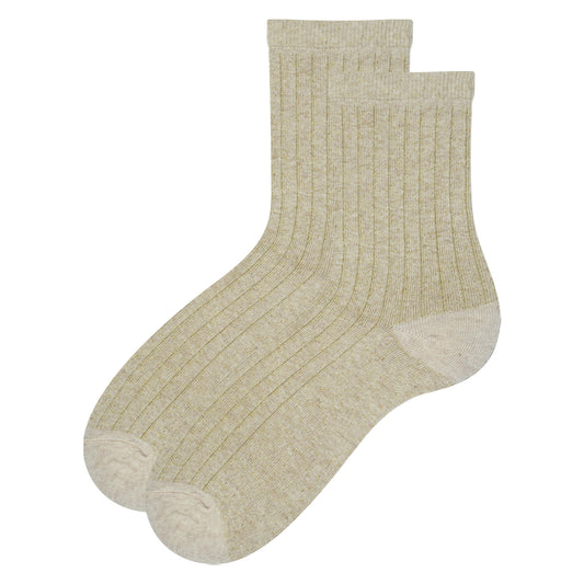 Golden Shimmer Girl's Crew Socks