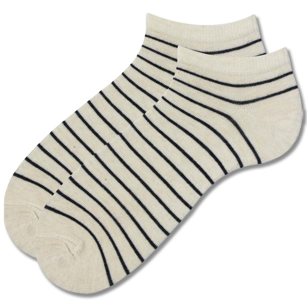 Chic Striped Ankle Socks for Women
