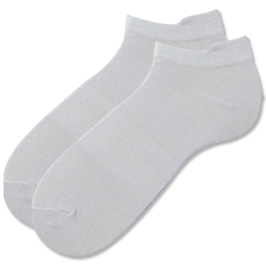 Unisex Plain Light Grey Ankle Socks
