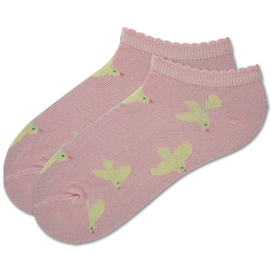 Girls Bird Print Ankle Socks