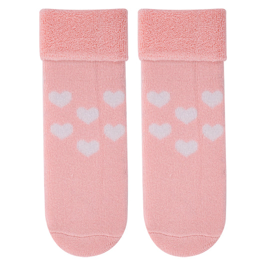 Heart Thermal Winter Socks for Girls