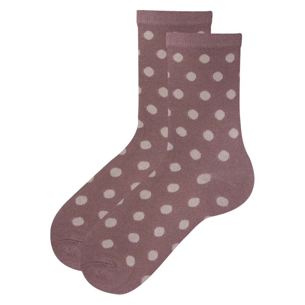 Pack of 3 - Girls Polka Dot , Heart Design & Striped Print Crew Socks