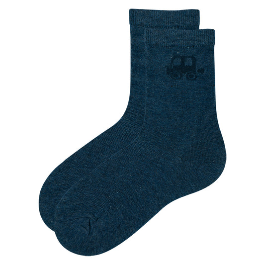 Boys Car Print Crew Socks